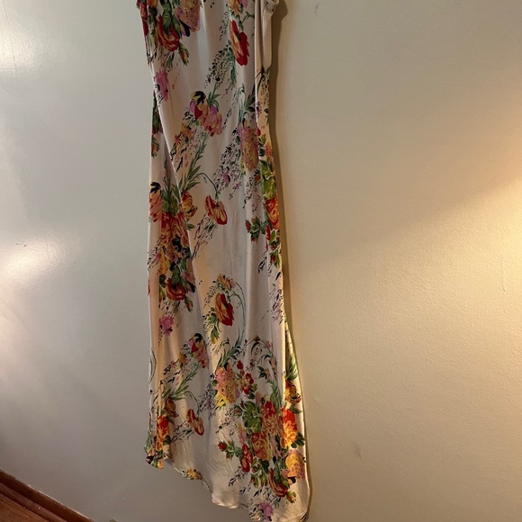 Plenty By Tracy Reese Floral 100% Silk Dress W/ Tie Top-- Size 4 - Picture 4 of 7